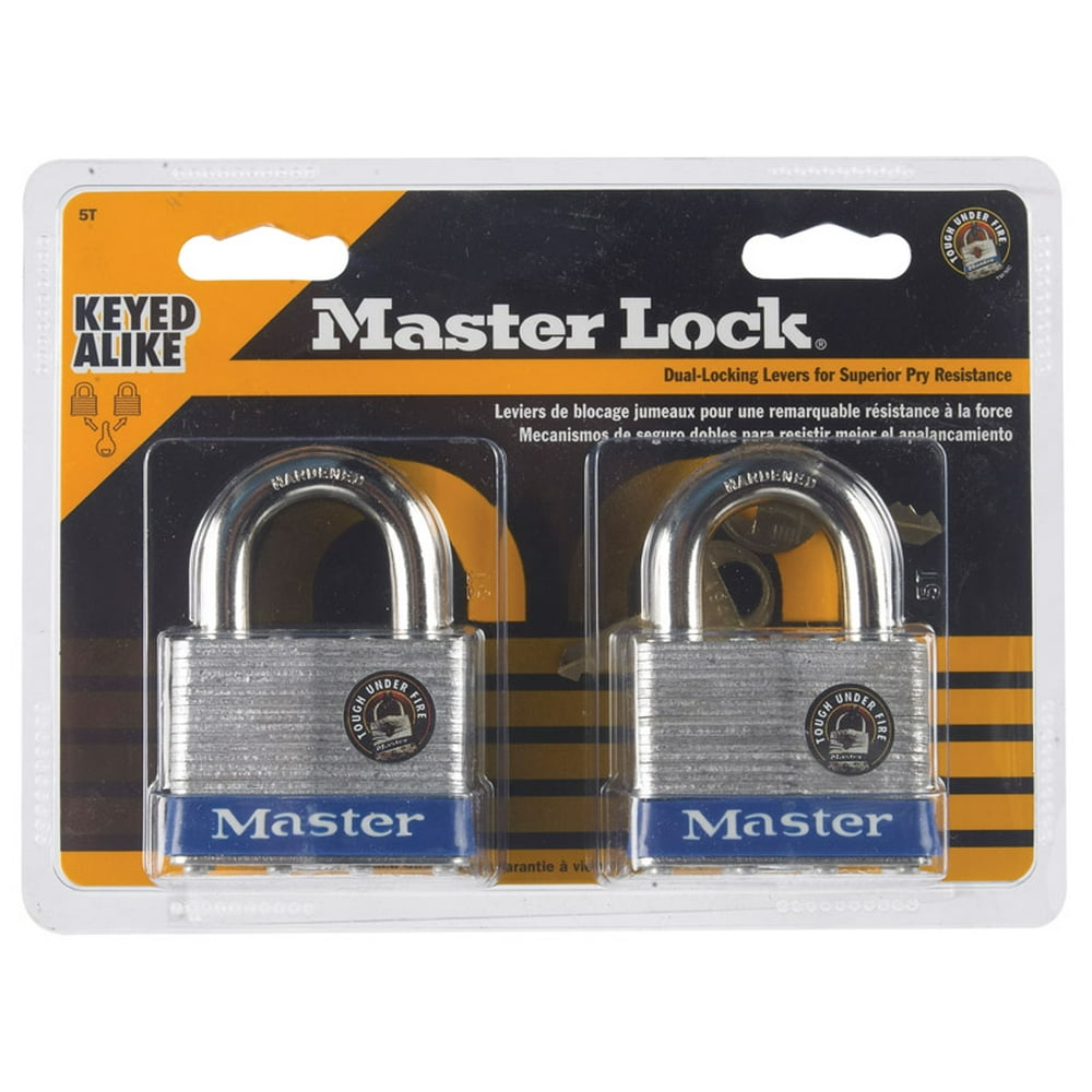 Master Lock 11/2" H x 7/8" W x 2" L Laminated Steel 4Pin Cylinder