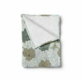 thumbnail image 2 of Floral Soft Flannel Fleece Throw Blanket, Demonstration of Botanical Themed Pastel Colored Roses Along Faded Leaves, Cozy Plush for Indoor and Outdoor Use, 50" x 60", White Laurel Green, by Ambesonne, 2 of 6