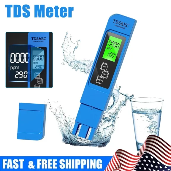 RIVEN- Digital Tds Meter Handheld Water Quality Testing Drinking Water Tester 0~9999Ppm