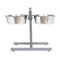 thumbnail image 1 of Iconic Pet Adjustable Stainless Steel Pet Double Diner, 96-Ounce, 12 Cup, 1 of 1
