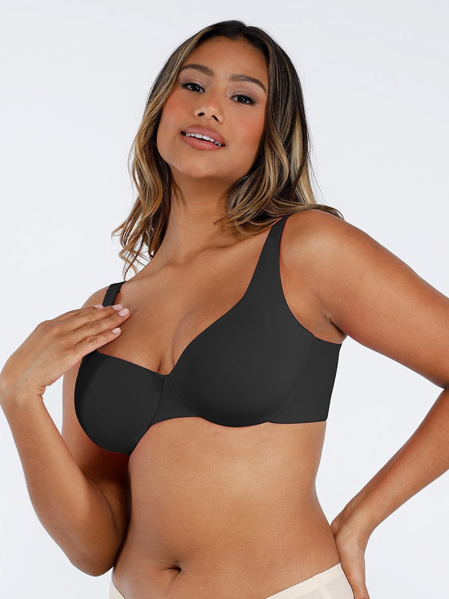 FeelinGirl Underwire Adjustable Deep V-Neck Bra