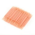 thumbnail image 2 of Palillo de dientes para limpieza de dientes, bolsa de 100 Uds., doble cabezal, cuidado bucal, palillo de dientes (naranja), 2 of 9