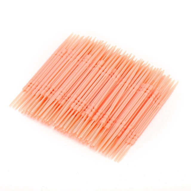 Palillo de dientes para limpieza de dientes, bolsa de 100 piezas, palillo de dientes de doble cabezal, rendimiento probado