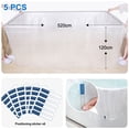 thumbnail image 2 of Commode Liners, Universal Size For Most Commode Buckets, Easy Cleanup And Health & Safety Measures Ensuring A Comfortable Experience (5pcs), 2 of 5