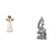 thumbnail image 1 of Figura de resina de ángel querubín sosteniendo una paloma para la decoración navideña del escritorio de la sala de estar y estatua budista Feng Shui d, 1 of 8