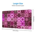 thumbnail image 4 of Large Mouse Pad, Pink Fractal Spiral Mandela Non-Slip Waterproof Rubber Keyboard Office Desk Pads Mousepad, 29.5 x 15.8 inches 3mm Thick, 4 of 7