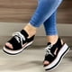 thumbnail image 1 of Verano damas mujeres zapatos de suela gruesa boca de pescado casual con cordones sandalias Wmkox8yii nm6048, 1 of 4