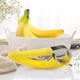 thumbnail image 4 of Cortador de plátano, ABS + Acero inoxidable Frutas y verduras Ensalada Pelador Cortador Herramientas de cocina para plátano, Salchicha, Fresa, Uva (2 piezas) Sincero Hogar, 4 of 6