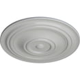 thumbnail image 3 of 31 1/2"OD x 2 1/2"P Traditional Ceiling Medallion (Fits Canopies up to 8 1/4"), Hand-Painted Frost, 3 of 6