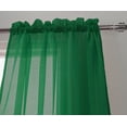 thumbnail image 2 of celine sheer 55 x 90 in. rod pocket curtain panel, navy, 2 of 3