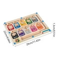 REYYOISKA Color And Number Maze Board Montessori Kids Learning