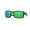 Blackout/Green Mirrored Polarized-580p, variant on Men's Reefton Polarized Rectangular Sunglasses, Blackout/Green Mirrored Polarized-580P, 64 mm