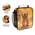 thumbnail image 2 of ALAZA Tiger Through Jungle Autumn Lunch Box Insulated Lunch Bag Reusable Thermal Cooler Tote School Picnic, 2 of 6