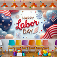 thumbnail image 5 of Decorative Design Happy Labor Day Banner Festive Theme Colorful Display Patriotic Elements for Holiday Celebration Indoor Outdoor Display, 5 of 7
