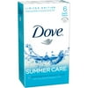 Dove Summer Care Moisturizing with Lotus Petal & Seagrass Scent Beauty Bar, 4 oz, 6 Count