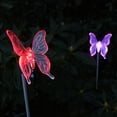 thumbnail image 3 of Irfora Luz solar de estaca de jardín LED Lámpara de libélula que cambia de color multi Decoración de jardín Estatuillas Luces Iluminación de paisaje al aire libre para camino, patio, césped, patio Irfora Lámpara de jardín solar, 3 of 7