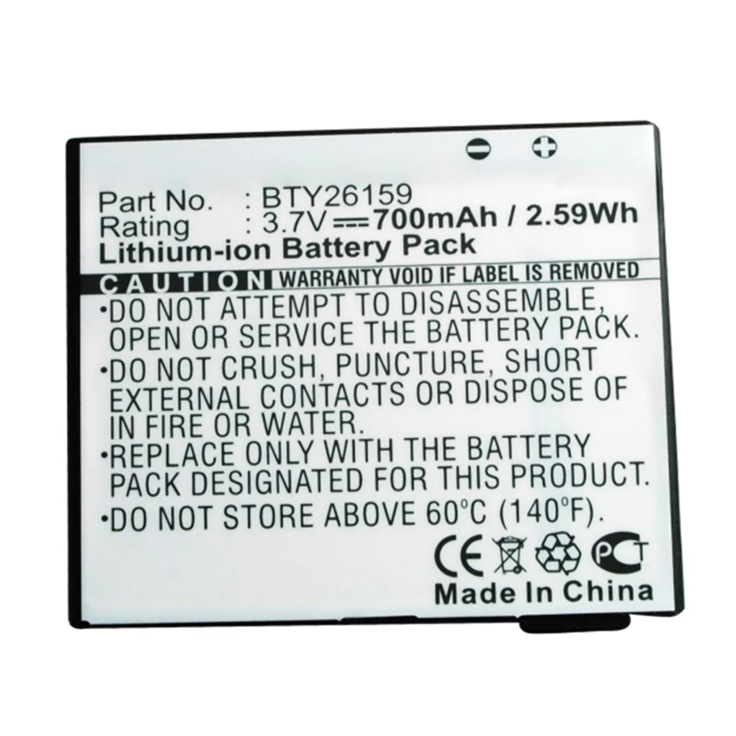 Batteries N Accessories BNAWBL14489 Cell Phone Battery Liion, 3.7V