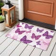 thumbnail image 4 of Non-Slip Rug Pad Rugs Farm Elegant Purple Butterfly Rectangle Area Rugs 2x3Ft Soft Carpet Pads for Living Room Kids Room, Summer Cartoon Animal, 4 of 9