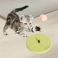 thumbnail image 5 of Colorful Cat Toys with Spring Ball, Interactive Self-Entertainment Cat Teaser Toy for Climbing & Hunting, Wooden Cat Play Set with Scratching Post & Catnip Ball, Durable Pet Toys for Indoor Cats, 5 of 7