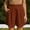 Brown, variant on Pleated Front Bermuda Shorts for Women, Loose Wide Leg Athletic Casual Sweat Shorts with Side Pockets, Summer Beachwear