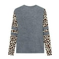 thumbnail image 4 of Tao Tao Kids Girls Casual Long Sleeve T Shirts Kids Loose Soft Striped Color Block Tunic Tops, Tees Blouses Children's Pullover Base Shirt Gray 7 Years, 4 of 7