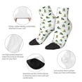 thumbnail image 6 of Bingfone Cute Avocado Yoga Design Patterned Men'S Women'S Casual Cotton Socks, 6 of 9