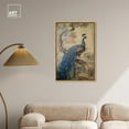 thumbnail image 3 of Glistening Peacock Canvas Retro Japanese Art Prints by Art Remedy, Gold Frame, 24" x 36", 3 of 7