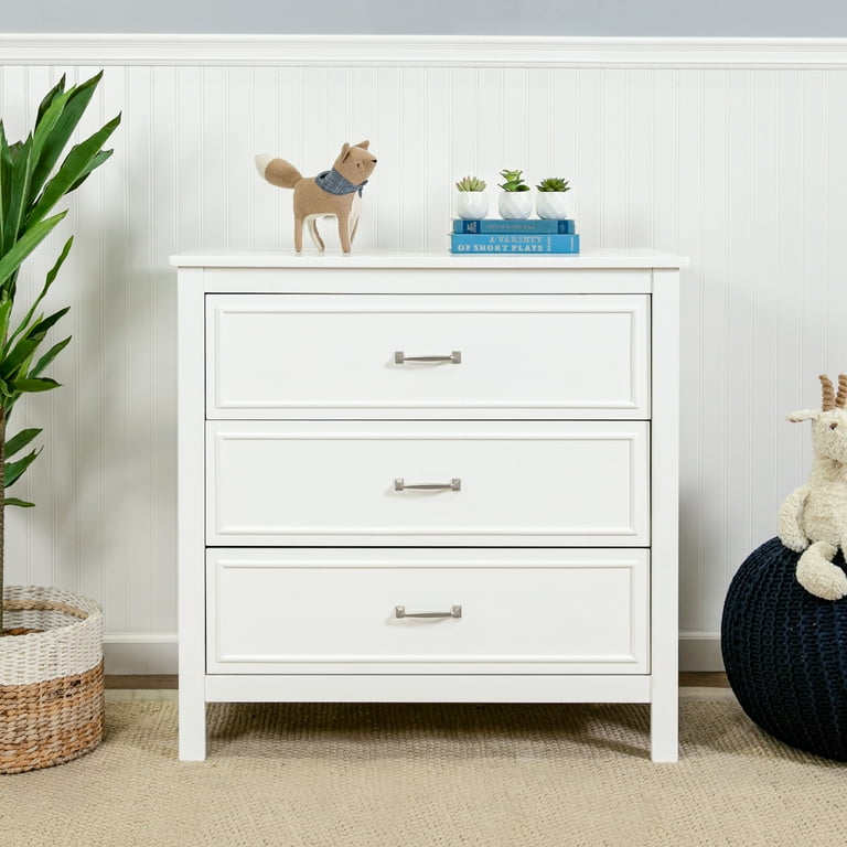 DaVinci Charlie 3 Drawer Dresser White