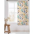 thumbnail image 3 of Sheer Curtains 72 Inches Long, Colorful Eucalyptus Leaves Semi Sheer Curtains Light Filtering Window Treatment, Watercolor Botanical Modern Art Privacy Voile Drapes for Living Room 52x72 Inch, 3 of 7