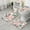 Pioneer Flower Floral-3, variant on Pioneer Flower Floral Print Pattern Bathroom Rugs Sets 3 Piece,Toilet Cover Set,Absorbent Non Slip Bathroom Mats Sets with U-Shaped Contour Rug Toilet Rug Set