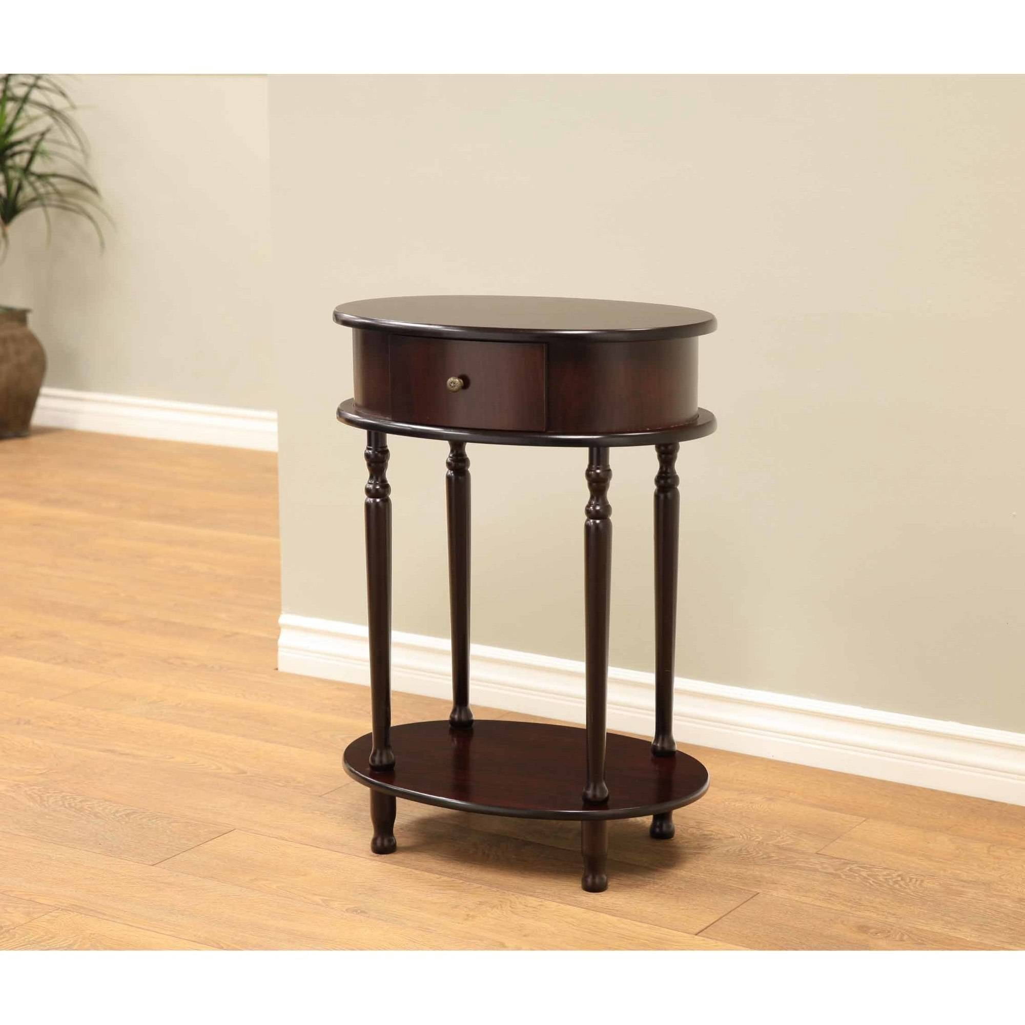 Home Craft Oval End Table Walmartcom Walmartcom