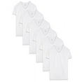 thumbnail image 4 of Men's Dual Defense White V-Neck T-Shirts, 6 Pack, 4 of 4