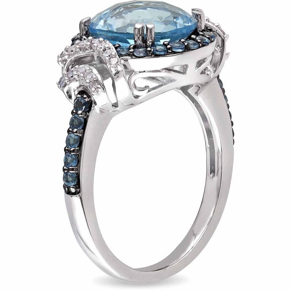 Everly Women's Topaz Sterling Silver Bridal Set