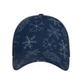 thumbnail image 2 of Yiaed Snowflake Dark Blue Print Cap Adjustable Size for Running Workouts and Outdoor Activities All Seasons, 2 of 5
