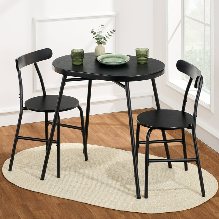 Best Choice Products 3-Piece Modern Oval Dining Table Set, Small
