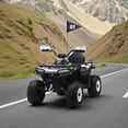 thumbnail image 2 of 12V Electric Ride On Car for 3-8 Years, 2 * 45W Motor, Remote Control, LED Lights, Music Player & Emergency Brake, Battery PoweRed Cars,White, 2 of 7