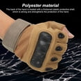 thumbnail image 4 of Uxcell Fingerless Gloves Outdoor Work Half Finger Gloves Breathable Workout Gloves Tan, XL, 4 of 7
