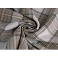 thumbnail image 4 of Organic Club Stewarts 100% Wool Throw Wrap 50x70'' (127x178 cm) Sheep Wool Plaid Throw Blanket with Fringe Wool Blanket for Couch Sofa or Bed, White and Gray, 4 of 8