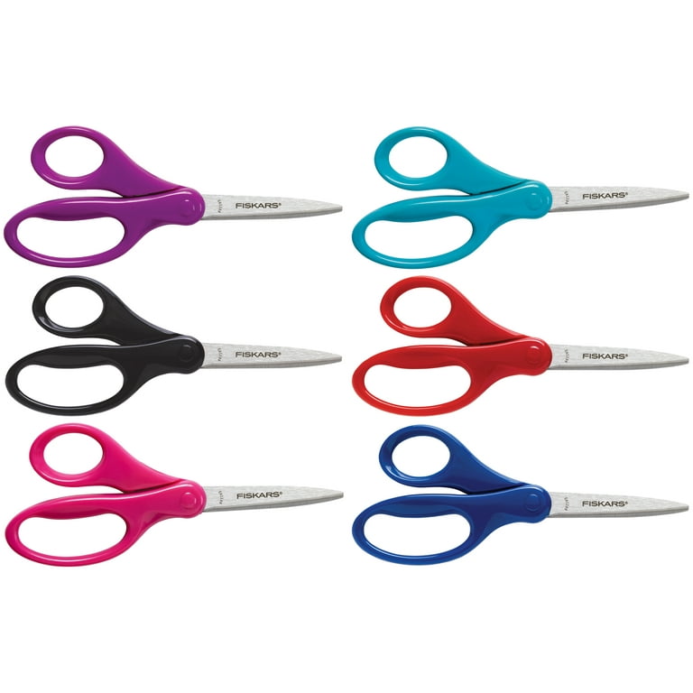 Fiskars, FSK1997001001, Student Scissors, 1 Each,  Turquoise,Red,Lime,Blue,Pink,Purple 