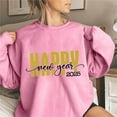 thumbnail image 2 of xixinqiwan Holiday Shirts for Women 2025,2025 New Year Eve Pullover Tops Crewneck Oversized Holiday Shirts Long Sleeve, 2 of 5