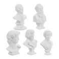 thumbnail image 5 of WHAMVOX  5 Pcs Bust Sculptures Statuette Plaster Ornaments, 5 of 8