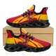 thumbnail image 1 of Zapatillas deportivas con estampado de la bandera de España, informales, ligeras, con cordones, vulcanizadas, cómodas y transpirables para correr., 1 of 6