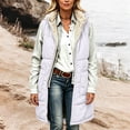 thumbnail image 4 of Perfectbot Women's Sherpa Lined Hooded Vest, Quilted Sleeveless Puffer Zip Up Jacket Warm Winter Outerwear, 4 of 8