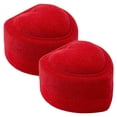 thumbnail image 1 of Caja de Corazón para Joyas SmileFun 2Pzas 4.5x4.5cm Terciopelo rojo, 1 of 6