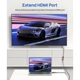 thumbnail image 2 of Cable de extensión HDMI JSAUX 4K, 60 Hz, alta velocidad, 3 m, macho a hembra, 2 of 7