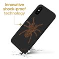 thumbnail image 3 of Case Yard Wooden Case for iPhone-XS-Max Soft TPU Silicone cover Slim Fit Shockproof Wood Protective Phone Cover for Girls Boys Men and Women Supports Wireless Charging Tarantula Design, 3 of 7