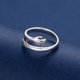 thumbnail image 3 of Anillo de abrazo de amor con manos de plata esterlina 925 para mujer, estilo retro tailandés, anillo abierto de Europa y Estados Unidos, 3 of 6