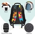 thumbnail image 6 of KUIFORTI Colorful Dinosaur Truck Kids Backpack 17 Inch Childrens School Bag with Side Pockets Adjustable Straps for Boys Elementary Middle Back to School Gifts for Students, 6 of 7