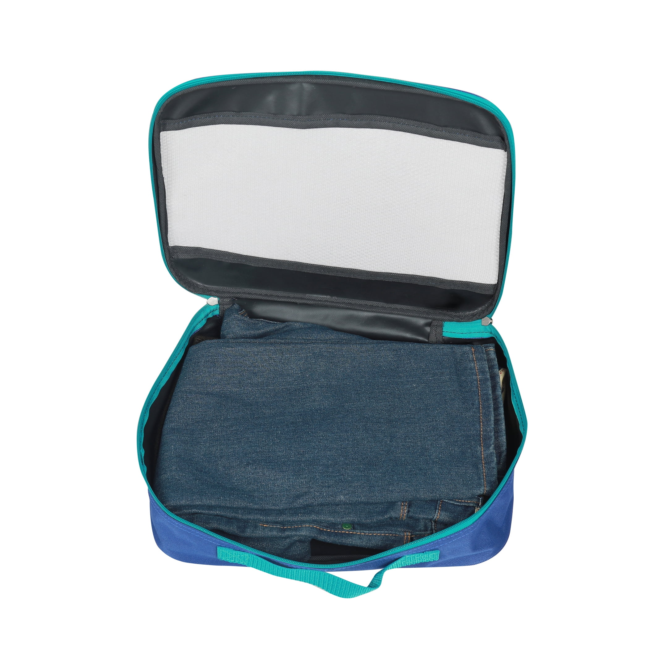 Handy Sandy Deluxe 5 Piece Travel Organizing Packing Cube Set Solid Navy