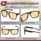 thumbnail image 5 of 1 juego de gafas de motocicleta anti-reflejo de triacetato de celulosa TR para deportes al aire libre, gafas de sol para motocross, bicicleta de tierra, lente amarilla, marco negro y naranja, 5 of 6